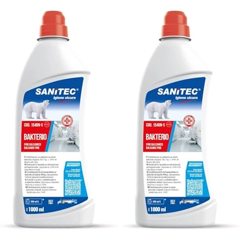 Offerta a tempo: SANITEC igiene sicura Bakterio Disinfettante per Ambienti al Profumo di Pino Balsamico (Confezione da 2) - 0% da 7.88 € a 7.88 €