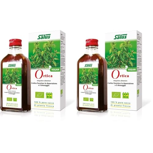 Salus - Integratore naturale al Succo Di Pianta Fresca Ortica per la salute articolare - 200 ml (Confezione da 2)