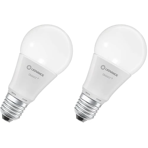 LEDVANCE Lampada LED intelligente con tecnologia WiFi, attacco E27, dimmerabile, bianco caldo (2700 K), sostituisce le lampade a incandescenza con 60W, SMART+ WiFi Classic dimmerabile, confezione da 2