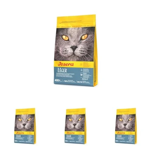 Offerta a tempo: JOSERA Léger (1 x 400 g) | cibo per gatti a basso contenuto di grassi | Super Premium cibo secco per gatti adulti | confezione da 4 - 0% da 20.40 € a 20.40 €