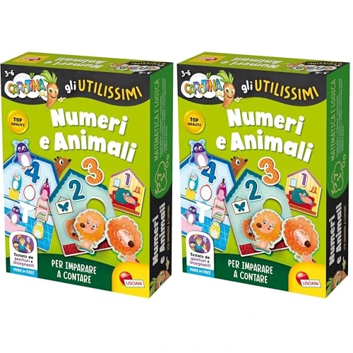 Liscianigiochi - Carotina Gli utilissimi numeri e animali (Confezione da 2)