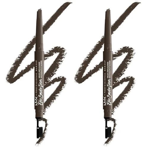 NYX Professional Makeup Epic Smoke Liner Eyeliner in Stick Sfumabile, Formula Vegana, Mocha Match (Confezione da 2)