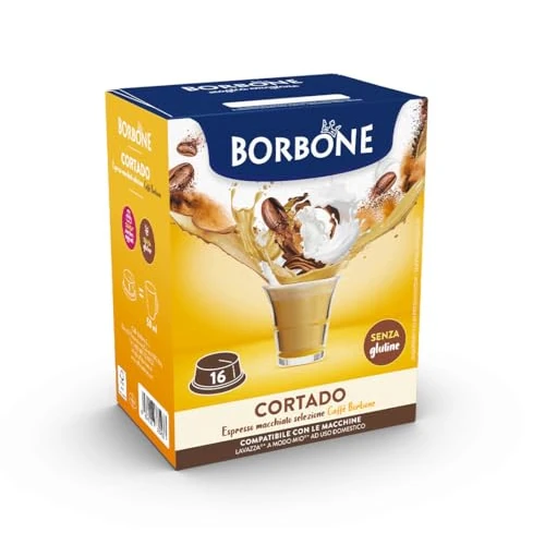 Caffè Borbone Cortado - 16 Capsule - Compatibili con macchine ad uso domestico Lavazza®* A Modo Mio®* (Confezione da 6)