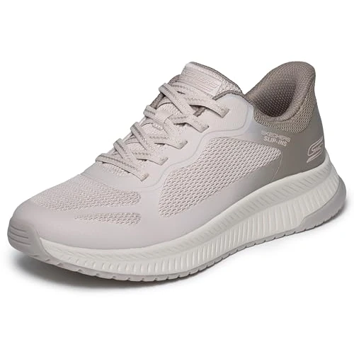 Limited-time offer: Skechers Women's Bobs Squad 4 Staple Look Trainers, Taupe Multi Mesh, 6 UK from 69.00 £ to 42.09 £ (save 39%)