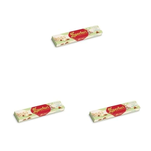 Sperlari - Torrone Tenero, Senza Glutine, Mandorla, 250 Grammo (Confezione da 3)