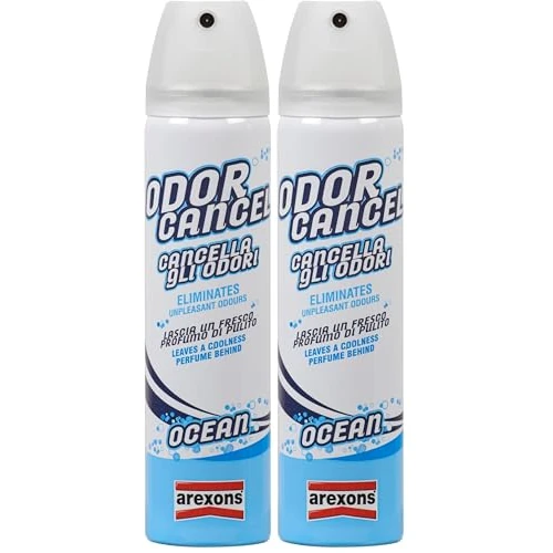 Offerta a tempo: AREXONS, Odor Cancel FRESH CAR 75ml, Spray per Abitacolo, Profumatore Auto, Elimina gli Odori Sgradevoli e Igienizza (Confezione da 2) - 14% da 8.08 € a 6.94 €
