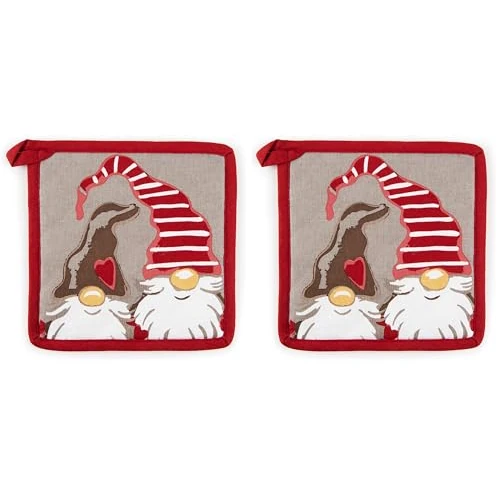 Excelsa Presina da Cucina Gnomo, cm. 20 x 20, Cotone e Poliestere (Confezione da 2)