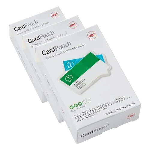Offerta a tempo: GBC Confezione da 300 Pouches per Plastificazione a Caldo, Formato Tessera Tedesca con Finitura Lucida, Spessore di 2 x 125 Micron, 83x113 mm, 3743154 - 0% da 40.23 € a 40.23 €