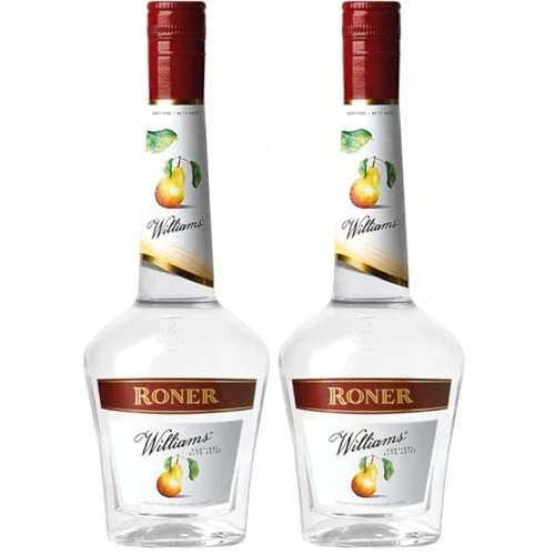 Offerta a tempo: Roner Williams (1x 0,7l) - Distillato di Frutta dalla Distilleria Artigianale Alto Adige Südtirol più premiata d'Italia - 700 ml (Confezione da 2) - 10% da 55.18 € a 49.40 €