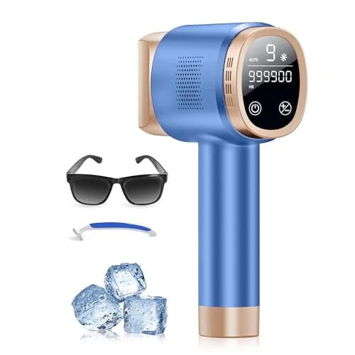 Oferta ograniczona: Depilator impulsowego światła z funkcją chłodzenia lodem, ekranem dotykowym LCD, automatycznym trybem przesuwania, depilator z pulsacyjnym światłem dla kobiet i mężczyzn, twarzy, pachy, bikini, ciała z 500.00 EUR na 500.00 EUR (znizka 0%)