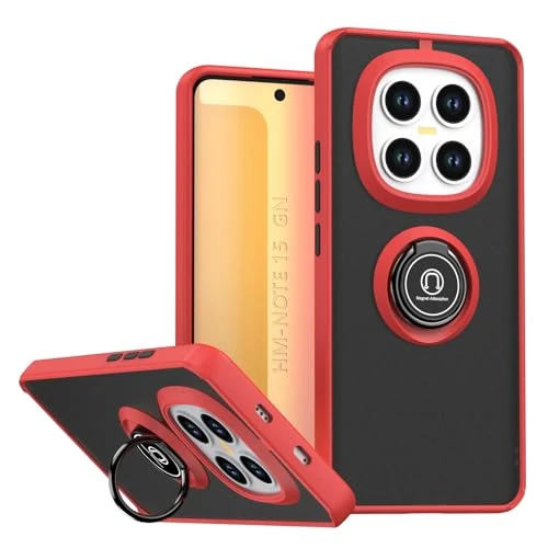 Oferta limitada: XINYEXIN Funda para Xiaomi Redmi Note 15 Pro 5G / Poco X8 5G, Funda con Soporte de Anillo, TPU + PC Translúcido Anti- Arañazos Carcasa Protectora Antigolpes Case Cover - Rojo de 10.99 EUR a 8.79 EUR (ahorro 20%)
