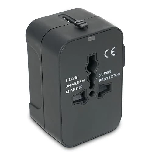 Offerta a tempo: Adattatore Universale da Viaggio Internazionale | USA, UK, Europa, Australia e Giappone | Travel Adapter con Protezione Surge Integrata | Presa Universale Multistandard Compatto per Viaggi e Vacanze - 53% da 18.99 € a 9.00 €