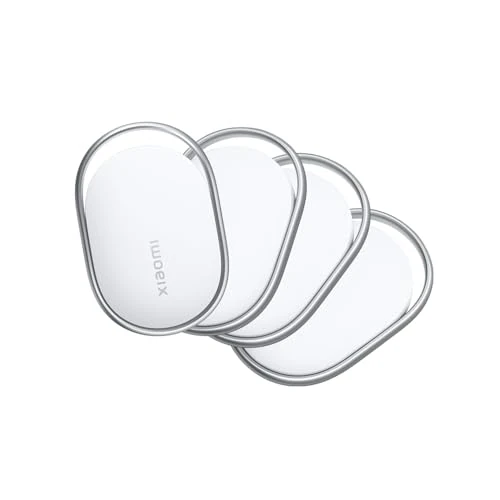 Xiaomi Smart Tag, Compatible con Apple Find My y Google Android Find Hub, localizador, buscador para Equipaje/Bolsos/Carteras/Mascotas, IP67, batería con más de 1 año de autonomía, Pack de 4