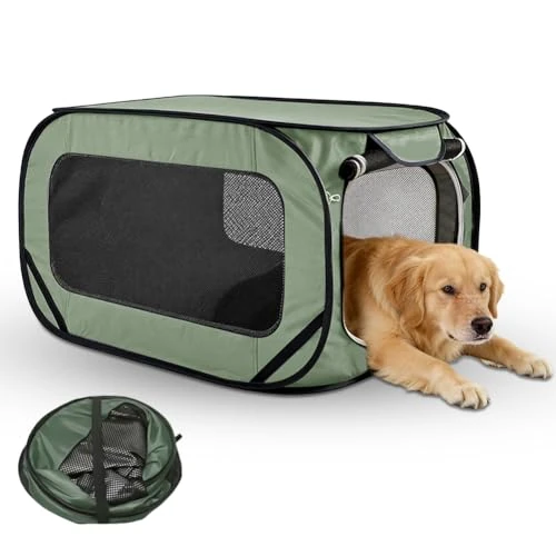 Offerta a tempo: Box per cuccioli, box per cani, cuccioli, gabbia per cani, gatti, conigli, beccuccio (stile 2 – verde) - 0.00% da 15.99 € a 15.99 €