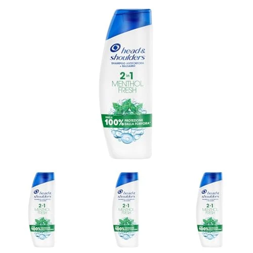 Offerta a tempo: Head & Shoulders Menthol Fresh Shampoo e Balsamo Antiforfora 2 in 1 250ml. Fino al 100% Protezione dalla Forfora. Clinicamente Testato. Per Tutti i Tipi di Capelli. Per Uso Quotidiano. Profumo Mentolo - 0% da 10.36 € a 10.36 €
