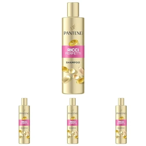 Offerta a tempo: Pantene Pro-V Miracle Serum Shampoo Ricci Perfetti, con Olio di Ricino, Il potere di un siero in uno shampoo, nutre in profondità i ricci crespi e ribelli, 250 ML (Confezione da 4) - 42% da 28.84 € a 16.76 €