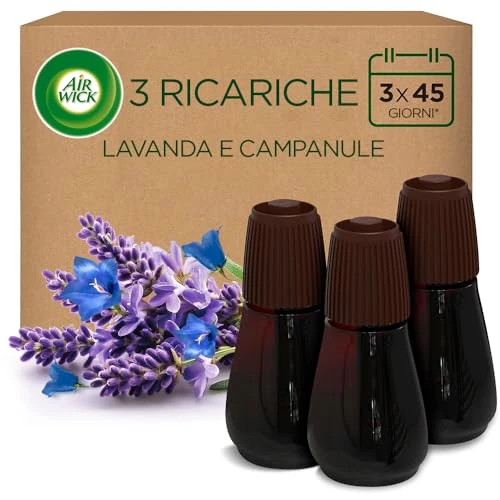 Offerta a tempo: Air Wick Ricarica per Diffusore di Oli Essenziali Armonia Istantanea, 3 Ricariche, Fragranza Lavanda e Campanule, 3x20ml - 22% da 14.99 € a 11.74 €