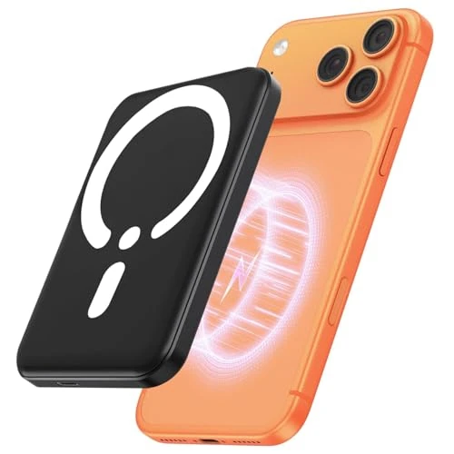 Power Bank Magnetico, Wireless Caricatore 20W Ricarica Rapida Powerbank, Caricabatterie Portatile 10000mAh per Magsafe, Battery Pack Wireless Batteria Esterna per iPhone 17 16 15 14 13 Pro Max Series