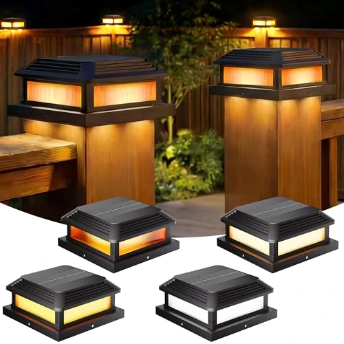 Oferta limitada: Quntis Luz Solar para Postes Exterior con Efecto Llama 5 Modos 4 Piezas de 36.99 € a 35.14 € (ahorro 5%)