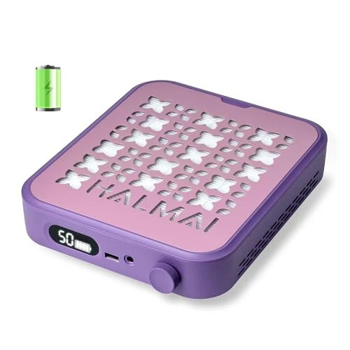 Limited-time offer: HALMAI Rechargeable Cordless Nail Dust Collector - 800Pa Suction & 5000 RPM Brushless Motor, Portable Salon Tool for Acrylic Nails with Reusable HEPA Filter, Multi-Color Options (Mauve Violet) from $49.99 to $49.99 (save 0.00%)