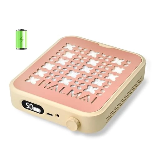 Limited-time offer: HALMAI Rechargeable Cordless Nail Dust Collector - 800Pa Suction & 5000 RPM Brushless Motor, Portable Salon Tool for Acrylic Nails with Reusable HEPA Filter, Multi-Color Options (Clay Blush) from 50.99 £ to 50.99 £ (save 0.00%)