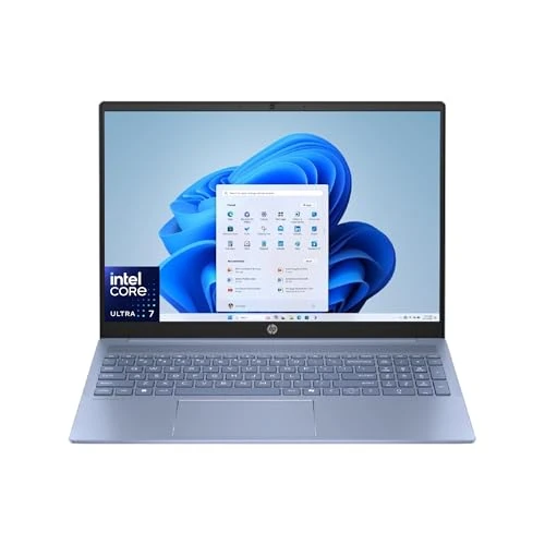 HP OmniBook 5 16-af1003sl, Notebook, (Intel Core Ultra 7 255U AI PC, 24GB RAM, 1TB SSD, Windows 11), Lavoro d'ufficio avanzato, Multitasking, Computer portatile, Tastiera Italiana QWERTY, Blu
