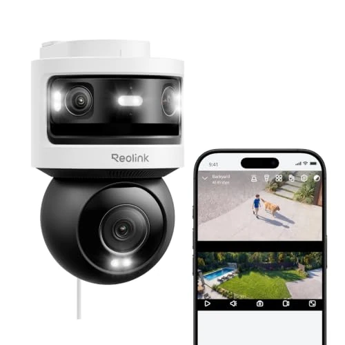 Offerta a tempo: Reolink Telecamera Wi-Fi Esterno 10MP+8MP, Pan-Tilt a Tripla Lente - 0.00% da 319.99 € a 319.99 €