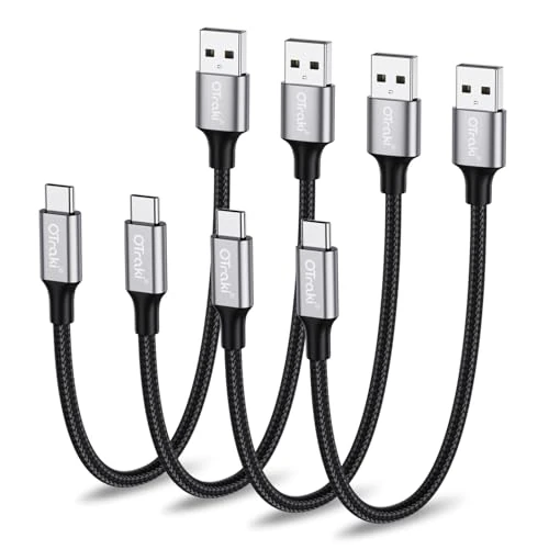 Limited-time offer: USB to Type-C Cable Specification USB 2.0 Straight Connector Nylon Braided Jacket 0.2m Pack of 4 from 10.52 £ to 10.52 £ (save 0.00%)