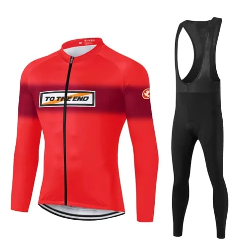 UGLY FROG Dong02 męski zimowy kombinezon rowerowy z długim rękawem, kombinezon rowerowy MTB, kurtka termiczna, polar, spodnie ogrodniczki z żelem 9D