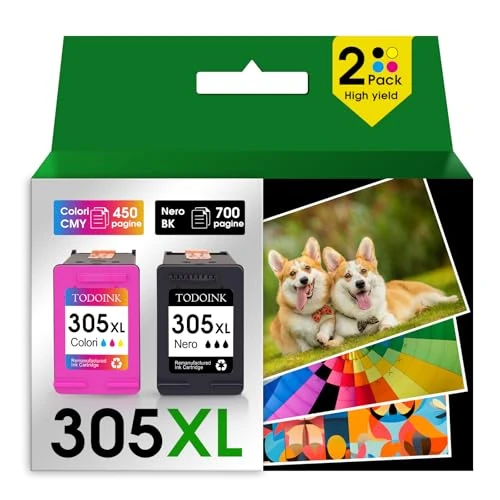 305XL Compatible con Cartuchos HP 305 Negro y Color con HP DeskJet 2820e 2720e 2720 2710e 2710 DeskJet Plus 4130 4120 4110 Envy 6020e 6022 6022e 6030 6030e Envy Plus 6430e