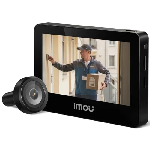 Offerta a tempo: Imou VD1 5MP Spioncino Digitale WiFi con Schermo a Colori da 4,3", Videocitofono 3K, Campo Visivo 149°, Rilevamento Umano, 24/7 Registrazione, 4800 mAh Batteria, Protezione della Privacy, 2.4/5 GHz - 40% da 99.99 € a 59.99 €