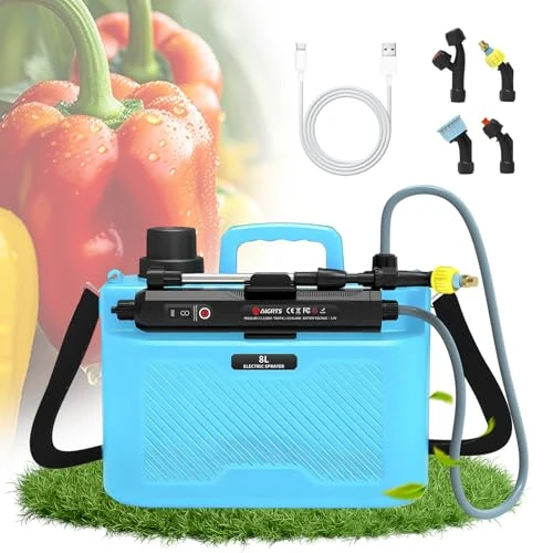 Offerta a tempo: auvstar Irroratore Elettrico da Giardino 8L, Pompa Irroratricea Batteria - 37% da 49.99 € a 31.58 €