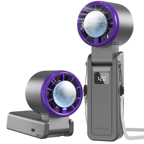 Oferta limitada: Marchpower Mini Ventilador Turbo Portatil con Compresa Fría Ventilador de Mano USB Recargable Potente 120 Velocidades Ventilador de Bolsillo Plegable para la Oficina Hogar Viajes Exterior - Gris de 30.00 € a 27.99 € (ahorro 7%)
