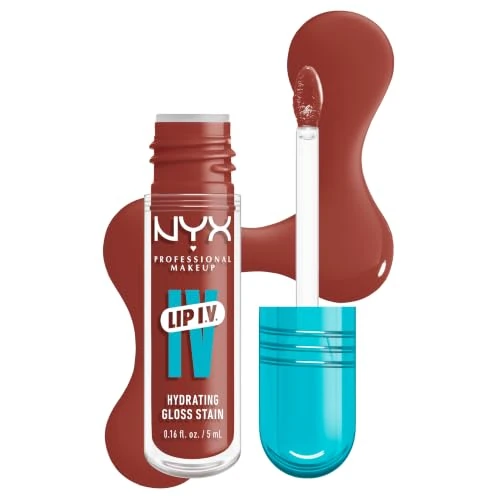 Oferta limitada: NYX Professional Makeup Lip IV, Hydrating Gloss Stain, Wet High-Shine Finish, Drippin' Nude de 8.13 € a 6.99 € (ahorro 14%)