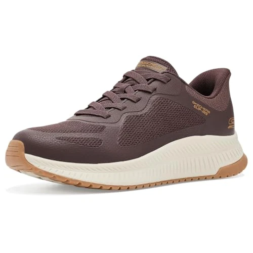 Offerta a tempo: Skechers Bobs Squad 4 - Scarpe da Ginnastica da Uomo, Colore: Cioccolato, Taglia 40 - 14% da 79.95 € a 68.99 €