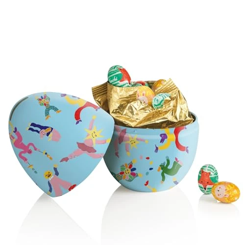 Offerta a tempo: Venchi - Lattina Salvadanaio con 9 Ovetti di Cioccolato, 100 Gr, Crema Latte e "Nocciola Piemonte IGP", Senza Glutine, Collezione Primavera Venchi, Idea Regalo Festa della Mamma - 47% da 16.00 € a 8.55 €