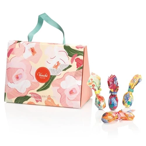 Offerta a tempo: Venchi - Borsina Regalo Camelia, 200 Gr, 17 Cioccolatini assortiti con Frutta Secca Intera, Senza Glutine, Collezione Primavera Venchi, Idea Regalo Festa della Mamma - 38% da 16.00 € a 10.00 €