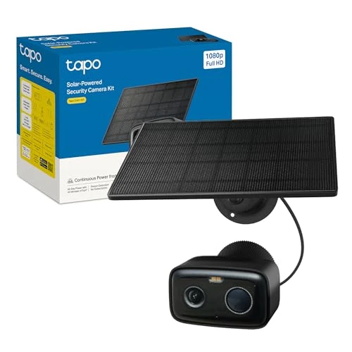 Zeitlich begrenztes Angebot: Tapo C401 KIT Solar Überwachungskamera für außen, 1080p, 180-Tage-Akku, Kabellos, Farbnachtsicht, 2,4 GHz WLAN, Zwei-Wege-Audio, KI-Erkennung, lokale microSD-Karte oder H500-Homebase von 54.90 € auf 54.90 € (0.00% Rabatt)