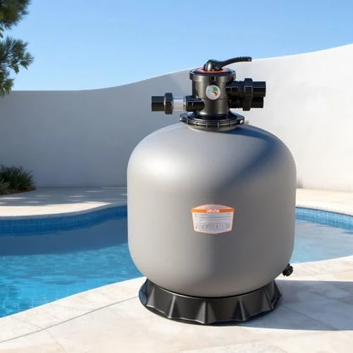 Offerta a tempo: VEVOR Pompa di Filtraggio a Sabbia per Piscina da 610 mm e 65 GPM, Materiale di PE con Valvola Multi Porta a 7 Vie, Risciacquo, Scarico, modalità Invernale e Chiusa, per Piscine Fuori Terra - 10% da 285.90 € a 256.90 €