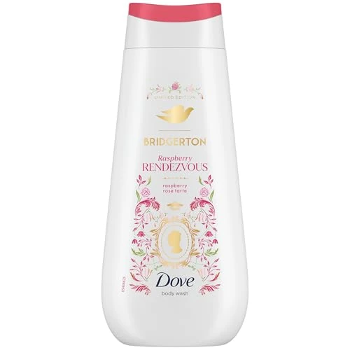 Offerta a tempo: Dove Docciaschiuma Bridgerton Raspberry Rendezvous, Limited Edition, con Pro-Ceramide Technology e Agenti a Base Vegetale, Note di Lampone e Vaniglia, Senza Solfati e Senza Parabeni, 225 ml - 40% da 2.55 € a 1.53 €