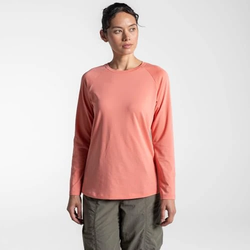 Offerta a tempo: Craghoppers NosiLife Nour - Maglietta a Maniche Lunghe da Donna, Anti-Odore, per Escursionismo - 0.00% da 19.55 € a 19.55 €