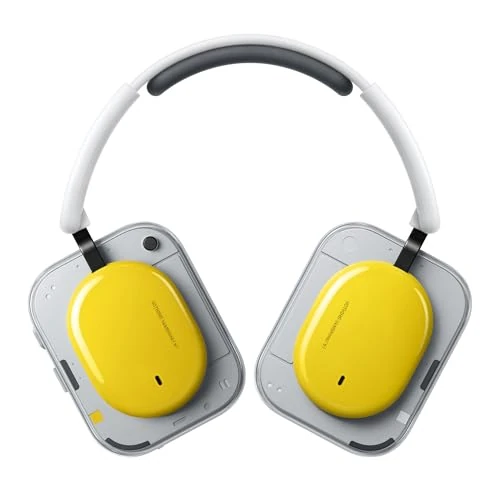 Offerta a tempo: Nothing Headphone (a) Cuffie Wireless Over Ear con Cancellazione Attiva del Rumore, fino a 135h Autonomia, Hi-Res, Spatial Audio, Controlli Tattili – Giallo - 37% da 159.00 € a 99.99 €