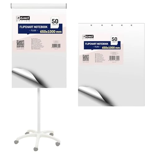 Offre limitée : D.RECT Bloc de Papier Flipchart – Lot de 2, 100 Feuilles – 650 × 1000 mm – Papier Lisse 80 g/m² Sans Transpercement d’Encre, 50 Feuilles par Bloc de 49.22 € à 49.22 € (0.00% de remise)
