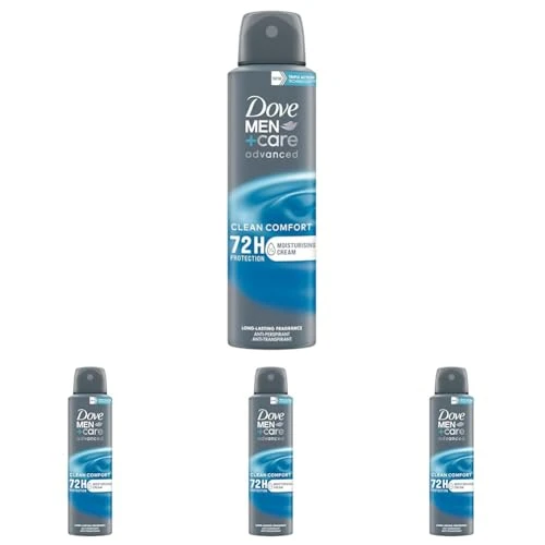 Offerta a tempo: Dove Deodorante Dove Men + Care Clean Comfort Spray Advanced Care, Deodorante Uomo, con 1/4 Crema Idratante, Formula Idratante e Delicata sulla Pelle, Protezione Fino a 72 Ore, 150 ml - 30% da 17.16 € a 11.96 €