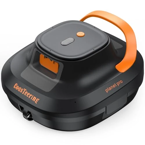 Offerta a tempo: (Novità 2026) CoasTeering Robot Piscina Batteria, 200 Min Autonomia, 5200mAh, Aspirazione 140 L/Min, per Acqua Salata & Dolce, 2 Motori Brushless, Pulitore Automatico per Piscine fino a 120 m² - 0.00% da 199.99 € a 199.99 €