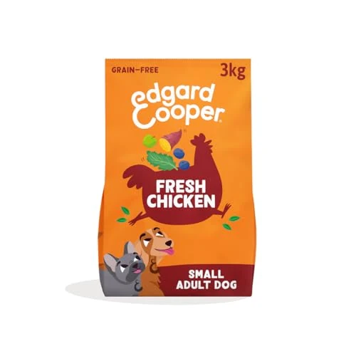 Offre limitée : Edgard & Cooper Croquettes pour Chiens Adultes, sans céréales pour Petits Chiens (3kg), Poulet Frais, avec ingrédients naturels : Pomme, Pomme de Terre Douce, Chou frisé et Canneberge, sans Farine de de 27.49 € à 27.49 € (0.00% de remise)