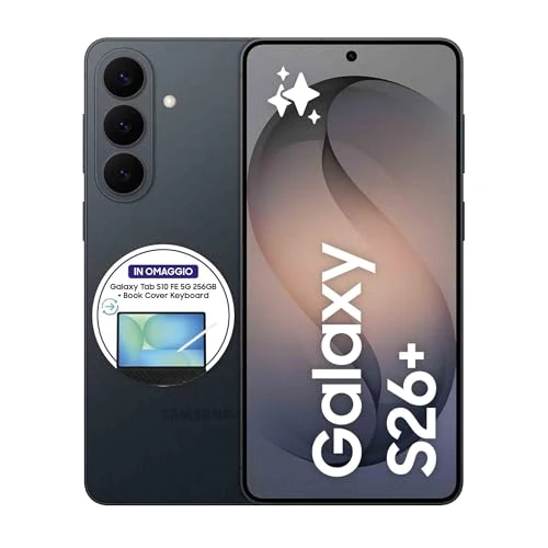 Offerta a tempo: Samsung Galaxy S26+ Smartphone AI, 256GB, 3 anni di Garanzia, Processore Avanzato, Assistente Foto, Creative Studio, Camera 50 MP, 4900 mAh, Black [Versione italiana] - 30% da 1289.00 € a 899.00 €