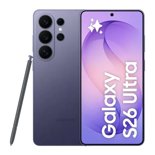 Samsung Galaxy S26 Ultra Smartphone AI, 512GB, 3 anni di Garanzia, Privacy Display Integrato, Processore Potente, Assistente Foto, Camera 200 MP, 5000 mAh, Cobalt Violet [Versione italiana]