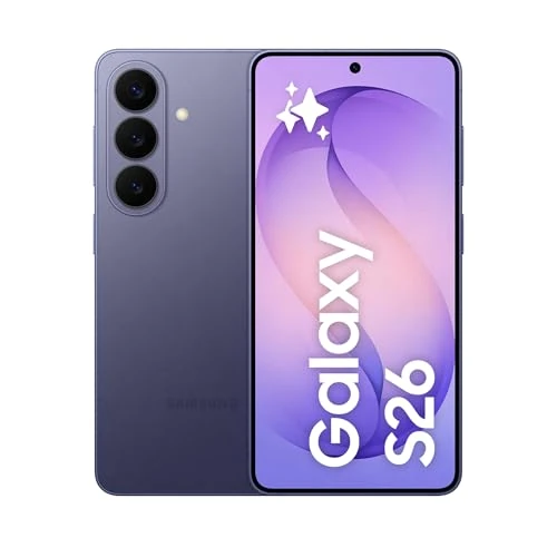 Offerta a tempo: Samsung Galaxy S26 Smartphone AI, 256GB, 3 anni di Garanzia, Processore Avanzato, Assistente Foto, Creative Studio, Camera 50 MP, 4300 mAh, Cobalt Violet [Versione italiana] - 29% da 1029.00 € a 725.49 €