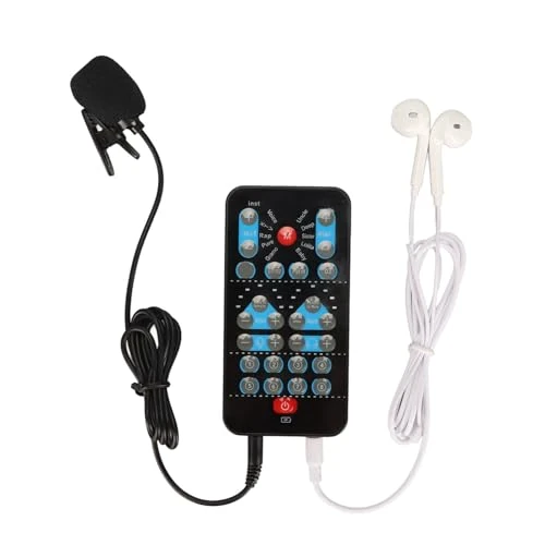Offerta a tempo: HISUEKIG Disguiser Vocale Portatile, 10 modalità di Suono Mini Scheda con 8 Effetti Divertenti, per Telefono Tablet DJ Studio Musicale Registrazione, Karaoke Podcast Streaming Live - 0.00% da 23.99 € a 23.99 €
